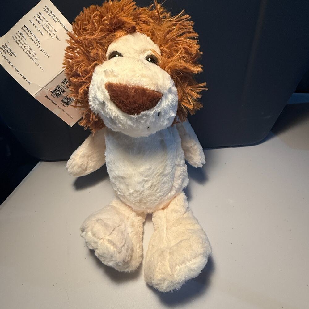 NWT MorisMos Super Soft Plush Lion 13 inch Polyester